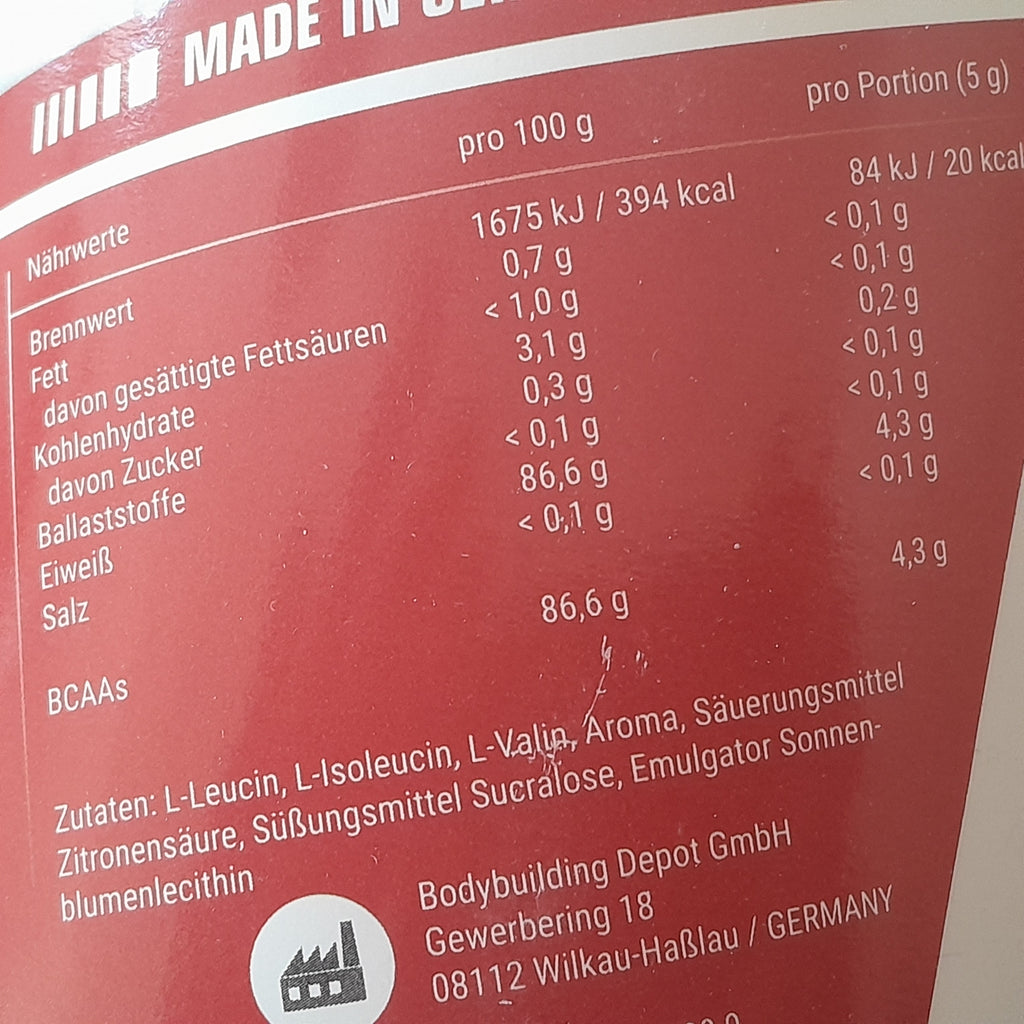 Bodybuilding Depot BCAA - Eistee 500g