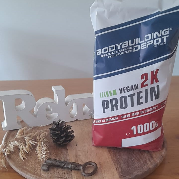 Bodybuilding Depot Veganes 2-Komponentenprotein Vanille 1 KG