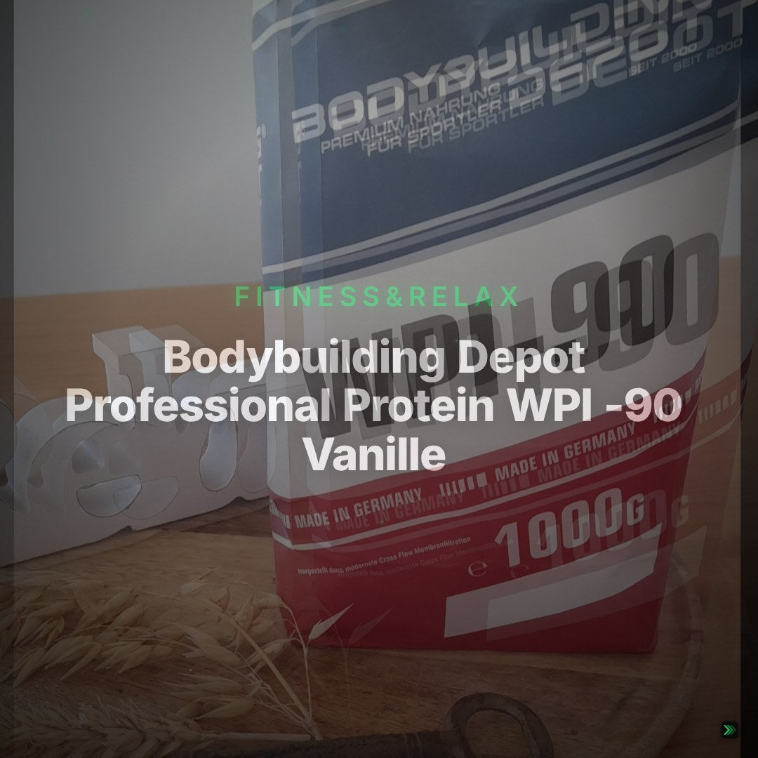 Bodybuilding Depot  Professional Protein  WPI -90 Vanille 1kg – Clean Showcase
