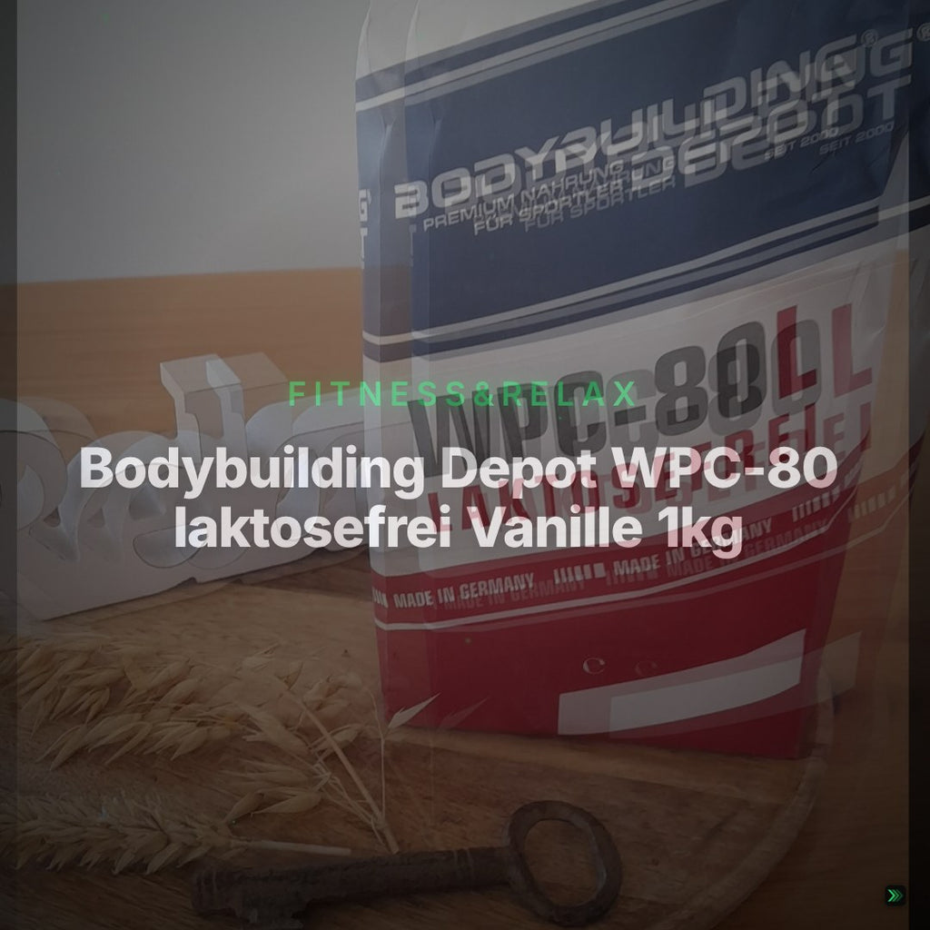 Bodybuilding Depot WPC-80 laktosefrei Vanille 1kg – Clean Showcase